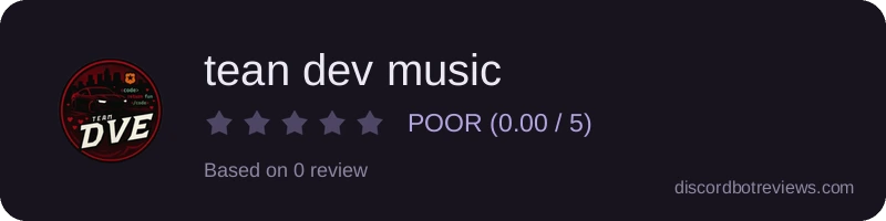 Rating banner for tean dev music 