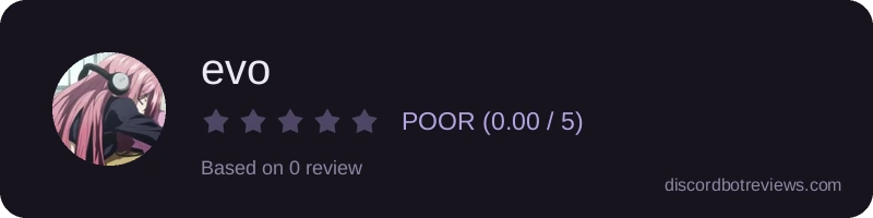 Rating widget preview for evo