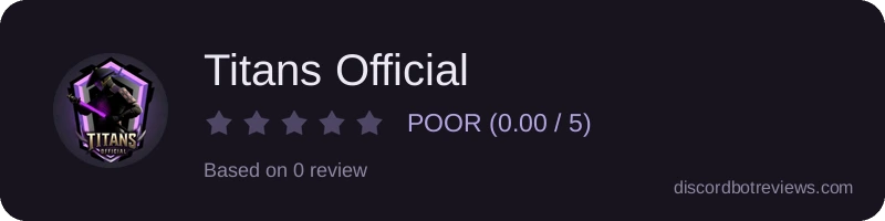 Rating widget preview for Titans Official