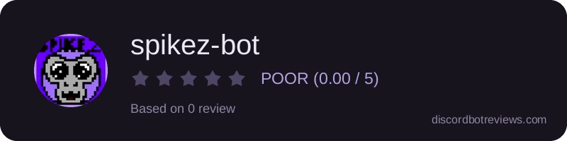 Rating widget preview for spikez-bot