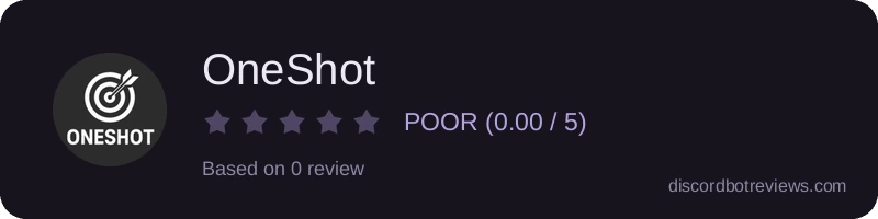 Rating widget preview for OneShot