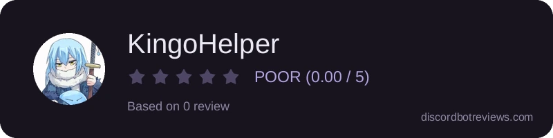 Rating widget preview for KingoHelper