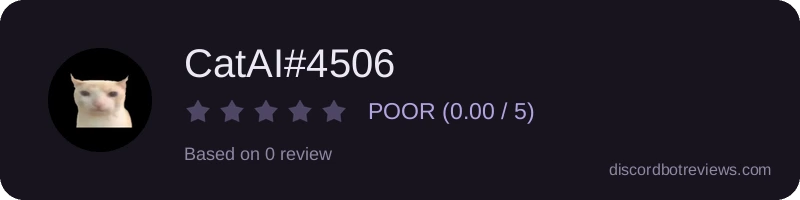 Rating widget preview for CatAI#4506