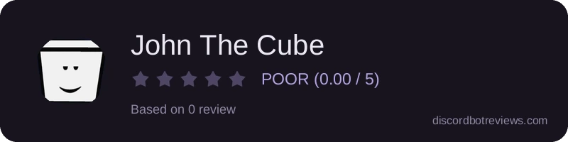 Rating banner for John The Cube