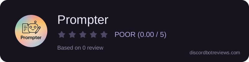 Rating widget preview for Prompter
