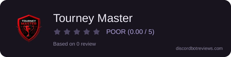 Rating widget preview for Tourney Master