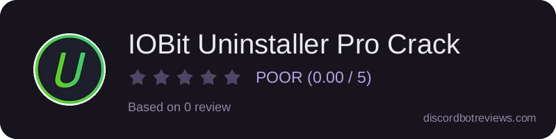 Rating banner for IOBit Uninstaller Pro Crack