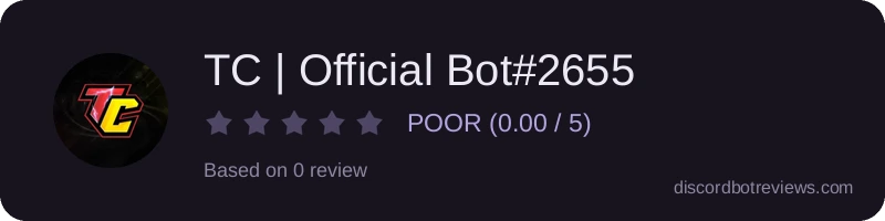 Rating widget preview for TC | Official Bot#2655