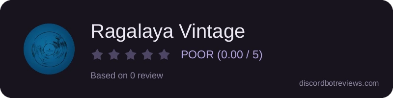 Rating widget preview for Ragalaya Vintage
