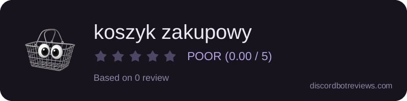 Rating widget preview for koszyk zakupowy