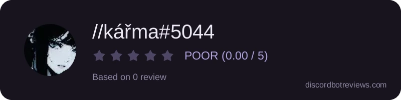 Rating widget preview for //kářma#5044
