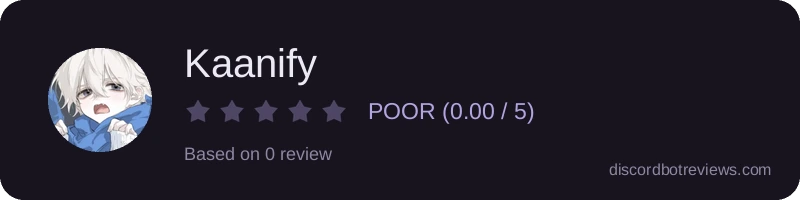 Rating widget preview for Kaanify
