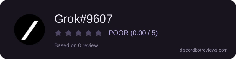 Rating widget preview for Grok#9607