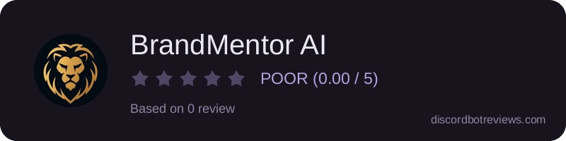 Rating widget preview for BrandMentor AI