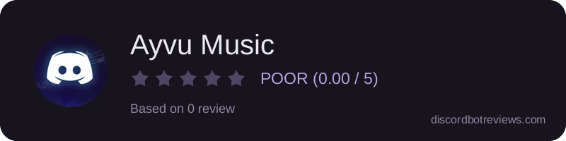Rating widget preview for Ayvu Music
