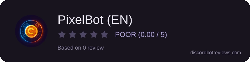 Rating banner for PixelBot (EN)