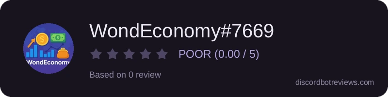Rating widget preview for WondEconomy#7669