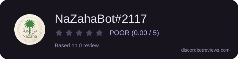 Rating widget preview for NaZahaBot#2117