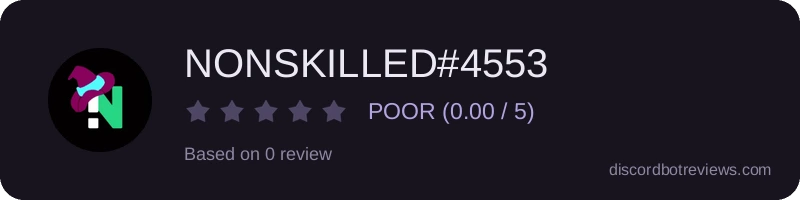 Rating widget preview for NONSKILLED#4553