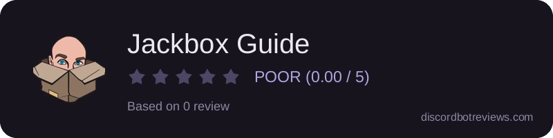 Rating widget preview for Jackbox Guide