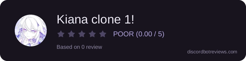 Rating widget preview for Kiana clone 1!