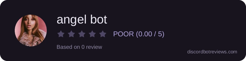 Rating widget preview for angel bot