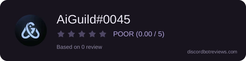 Rating widget preview for AiGuild#0045