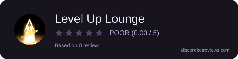 Rating widget preview for Level Up Lounge