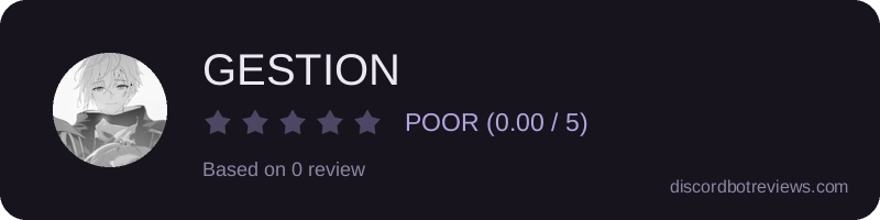 Rating widget preview for GESTION