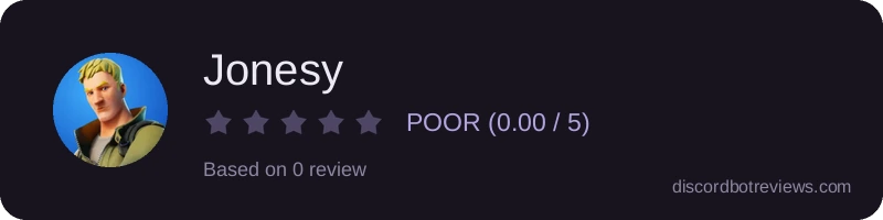 Rating widget preview for Jonesy