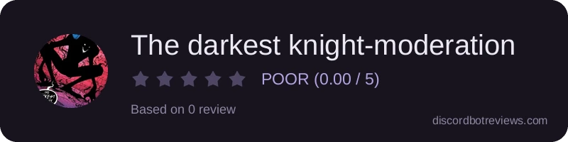 Rating widget preview for The darkest knight-moderation