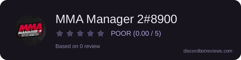 Rating widget preview for MMA Manager 2#8900