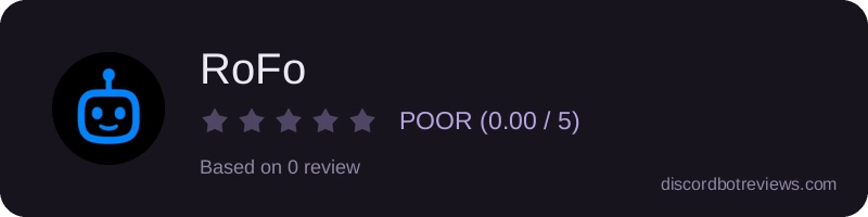 Rating widget preview for RoFo