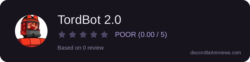 Rating widget preview for TordBot 2.0