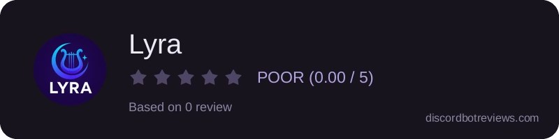 Rating widget preview for Lyra