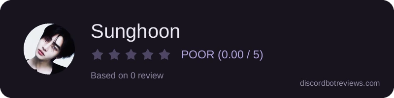 Rating widget preview for Sunghoon