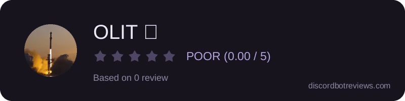 Rating widget preview for OLIT 🚀