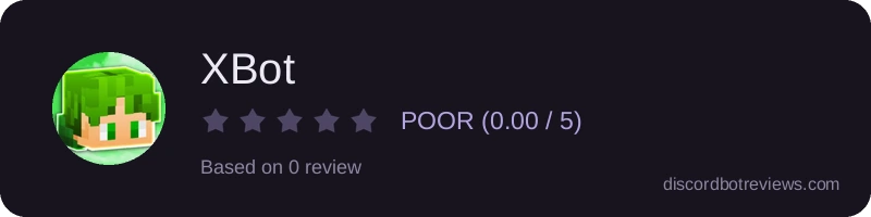 Rating widget preview for XBot