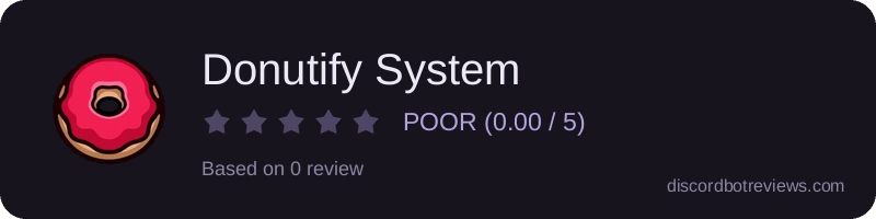 Rating widget preview for Donutify System