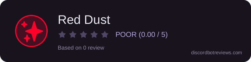 Rating banner for Red Dust