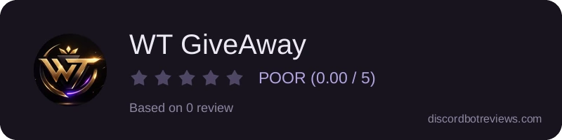 Rating banner for WT GiveAway