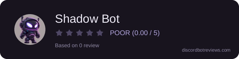 Rating banner for Shadow Bot
