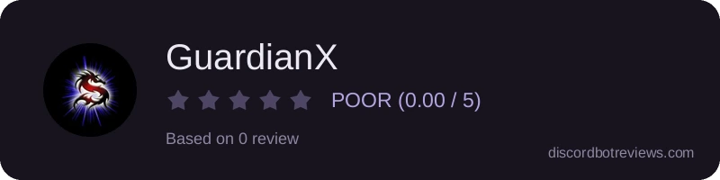 Rating widget preview for GuardianX