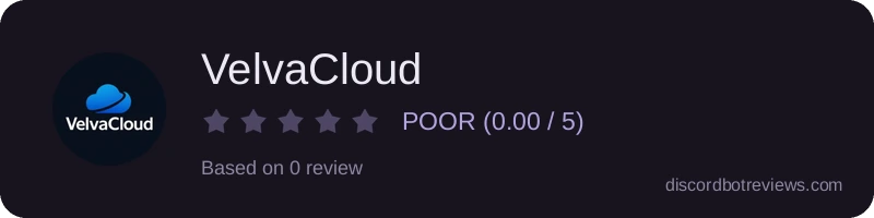 Rating widget preview for VelvaCloud