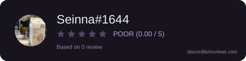 Rating widget preview for Seinna#1644