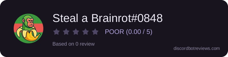 Rating widget preview for Steal a Brainrot#0848