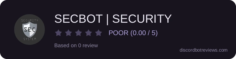 Rating widget preview for SECBOT | SECURITY