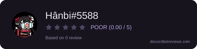 Rating widget preview for Hânbi#5588