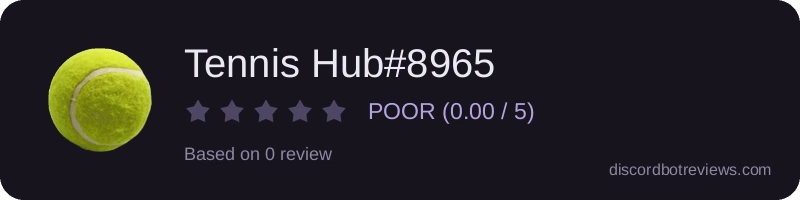 Rating widget preview for Tennis Hub#8965