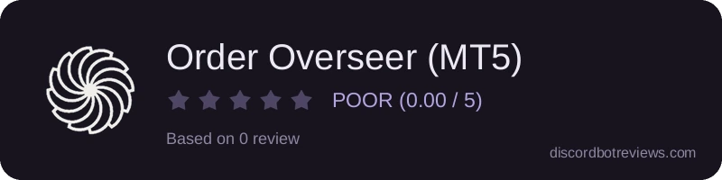 Rating widget preview for Order Overseer (MT5)